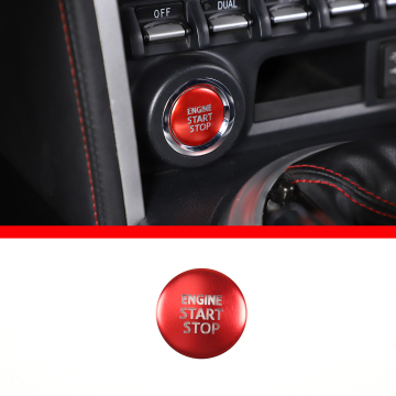 Red One-Key Start Button Sticker Set for Toyota 86/Subaru BRZ