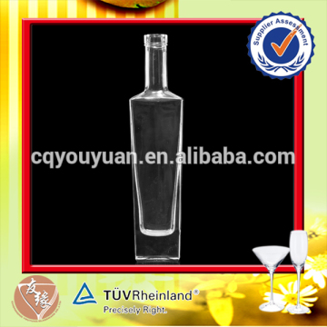 Food Grade Cork Top Square 70cl Rum Bottle White Rum