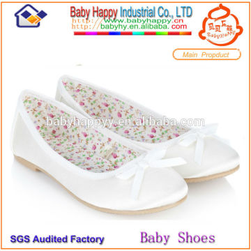 plain white bowknot wholesaler kids shoes