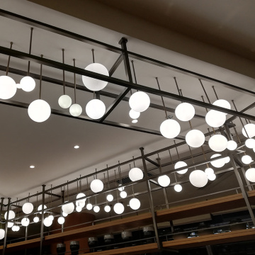 Lampadario moderno in vetro con luce a sospensione per hall dell&#39;hotel