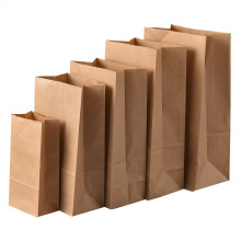 Бумажный пакет из крафт-бумаги для быстрого питания на заказ