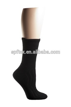 Black Handlink Toe Diabetic Crew Socks