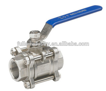 3-PC Female Threaded Ball Valve