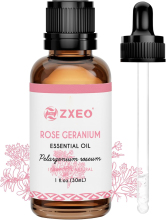 Geranium Essential Oil 100% Pure Geranium Oil for Diffuser, Skin, Hair, Face, Soap & Candle Making, Aromatherapy & Massage