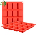 Savon en Silicone 12 Cavités Rectangle Bar Savon Moule