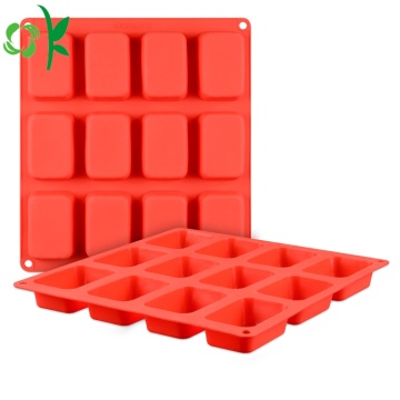 Silicone Soap 12 Cavity Rectangle Bar Soap Mold