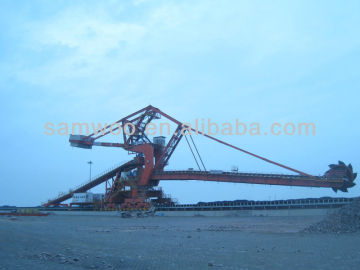 Bucket wheel stacker reclaimer