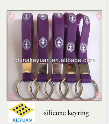 Silicone rubber keyring