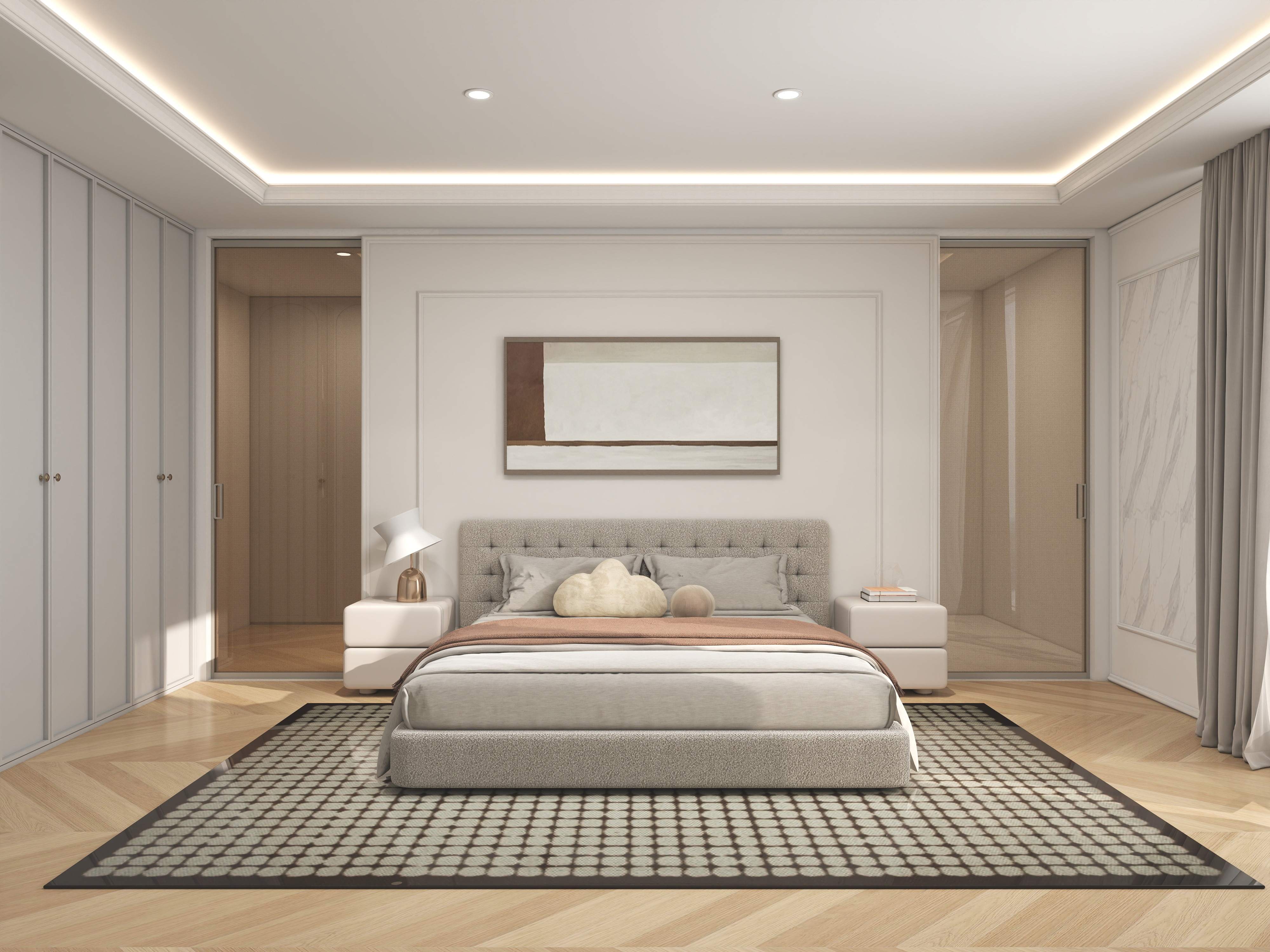 visão ampla da porta deslizante em espaço aberto