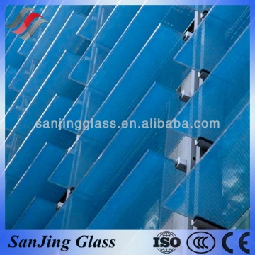 Building construction glass panel