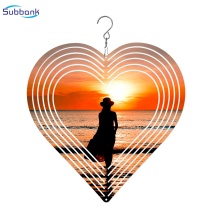 Custom Size Sublimation Wind Spinner Blanks - Aluminum Chime Wind Powered Kinetic Sculpture