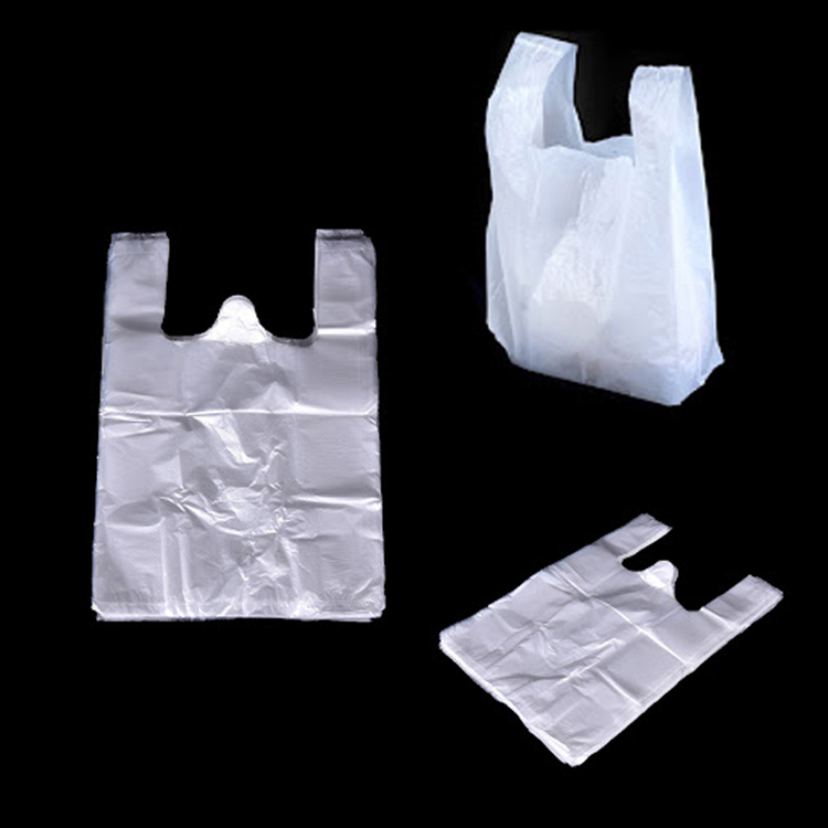 Garbage Carrier Plastic Grocery T Shirt Packaging Shopping Recyclable Multi-Use Produce Bag