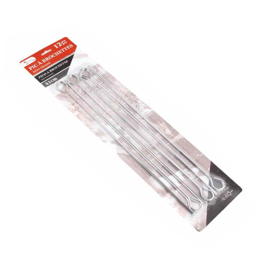 Ensemble de brochettes de barbecue 12pcs pour restaurant de gril à gaz