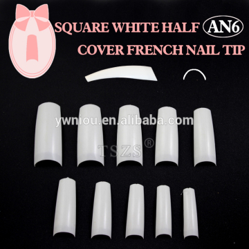 500pcs Lady White French Acrylic Style Artificial False Nails