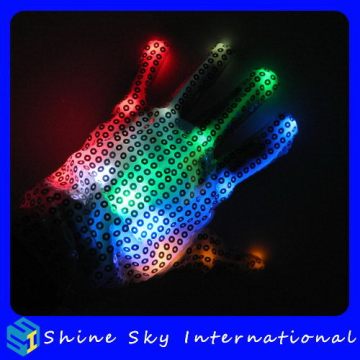 Super Quality Best Selling Mobile Phone Halloween Flashing Gloves