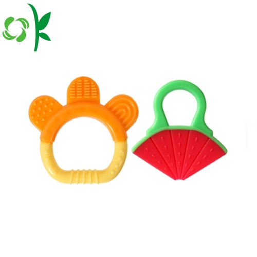 Teether Berbentuk Puting Getah Silikon Berkualiti Tinggi