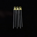 High Bright 3mm Diffused Yellow LED 45-Degree