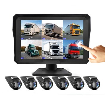 10.1 cala 6 -kanałowa monitor pojazdu Obsługa systemu 2.5D Touch/H.265 Standardowa funkcja kompresji