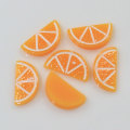 Symulowane śliczne Mini w kształcie plasterka pomarańczy Flatback Cabochon Handmade Craft decor żywice zabawki dla dzieci ozdoby Spacer