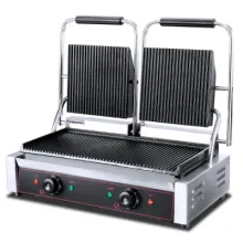 China Professional Commercial Panini Press Grill Maker, Down Flat Electric Contact Grill