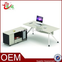 2015 fashion design leather grain general manager table design M-23-16