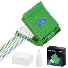 Fiber optic cleaning tool dust-free paper fiber