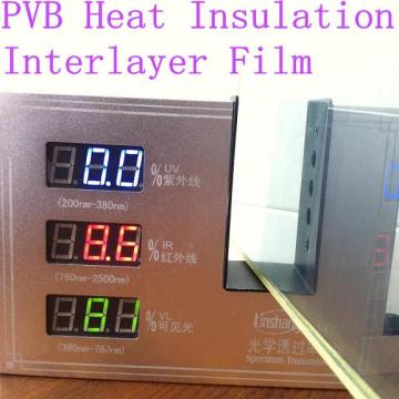 Clear heat insulation PVB Film For Architecture Glass