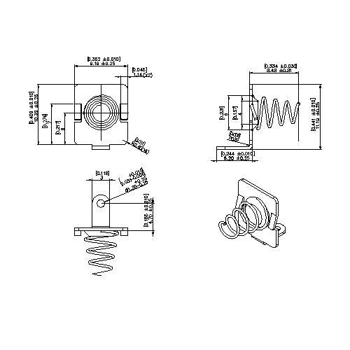 Contacts de batterie POUR L5204 XR BS-S-SI-R-L5204XR Battery Contacts FOR L5204 XR BS-S-SI-R-L5204XR