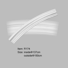 Lower Price PU Architectural Plain Curved Molding