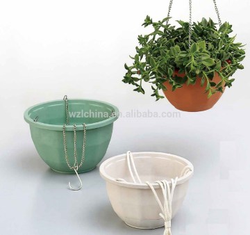 Plastic hanging flower pot, hanging basket, hanging wire plant baskets