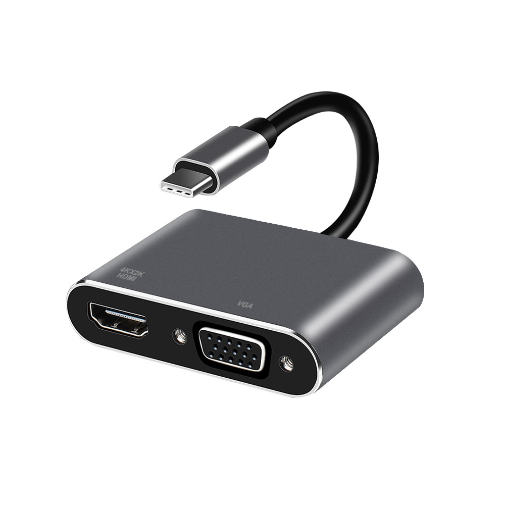 USB C إلى HDMI &amp; VGA Multiport Atper USB HUB