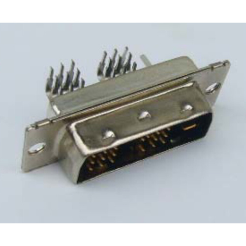 DVI 18+1 Male Angle DIP Type Connector