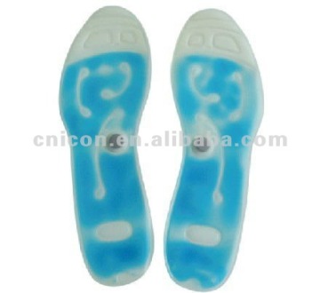 Gel insole for foot massage