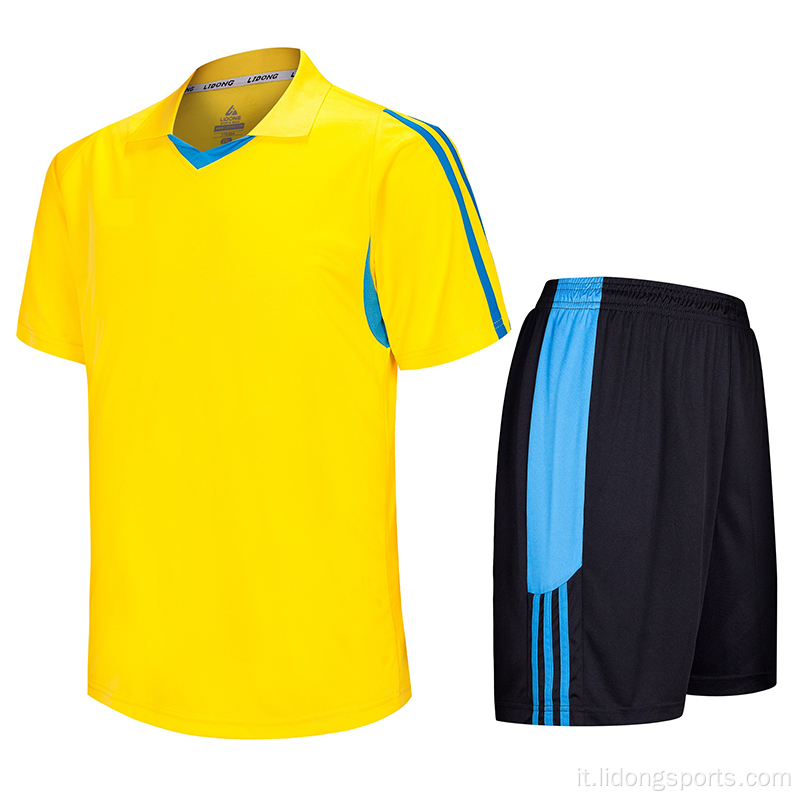 Nuovo design all&#39;ingrosso Design Blue Soccer Jersey