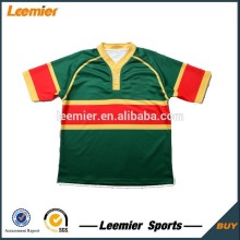 Men's custom logo raglan sleeve rugby jersey