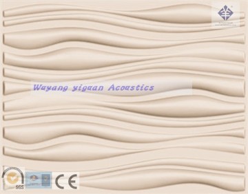 Wave series 3d wood carved wall decorative hanging panel