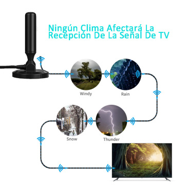 3Metros para 내부 HD 디지털 DE TV 안테나