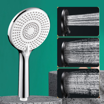 Black rain shower head with handheld shower head