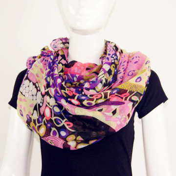 Up to Date with Fashion New York Scarf Muffler in Polyester Voile Good Choice for Gift