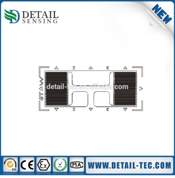 GB series strain gauge 3 pins header wired half bridge strain gauge