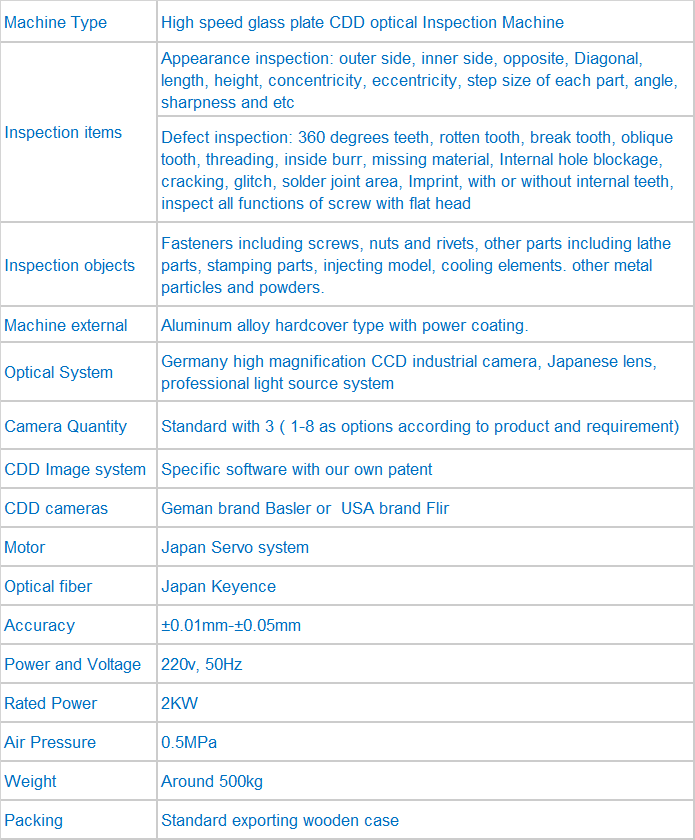 Machine general information narrow page