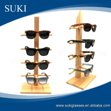 Sunglass display stand,eyeglasses display shelf,wood sunglasses display