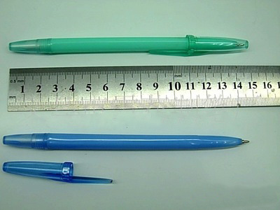 Wholesale Transparent Colorful Plastic Ball-point Pen for School or Office