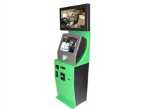 Multi - Media Speaker Multi Function Card Charge, Bill Payment Dual Screen Kiosk Terminal