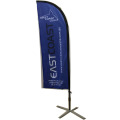 Anpassad reklam Flying Banner Beach Feather Flagga