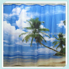 hydrangea hunter green shower curtain