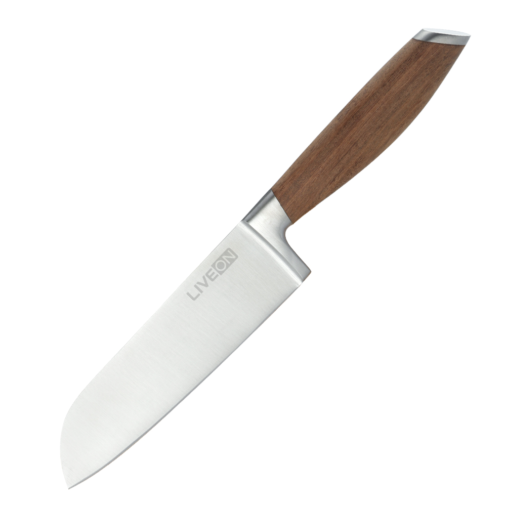 FACA SANTOKU DE 5 POLEGADAS COM PUNHO DE NOZ