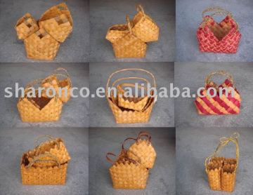 wicker baskets for packing gifts
