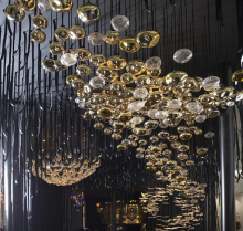 Glass Blown Custom Chandelier