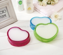 customized plastic heart shape soap dish/case/holder